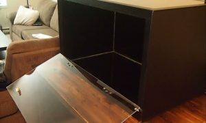 Custom Terrariums with Drop down door Custom Terrariums Drop down door