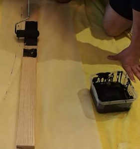 Painting Oak Runner Board Painting Oak Runner Board
