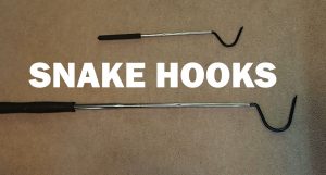 Hook training, snake hooks
