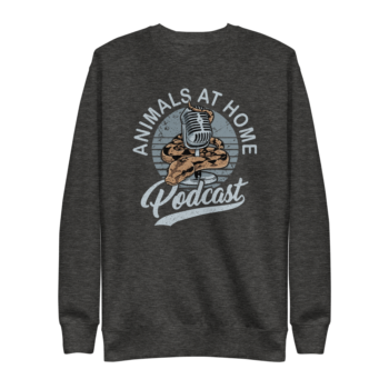 Animals at Home Fleece Sweater (Black & Charcoal) - Image 2